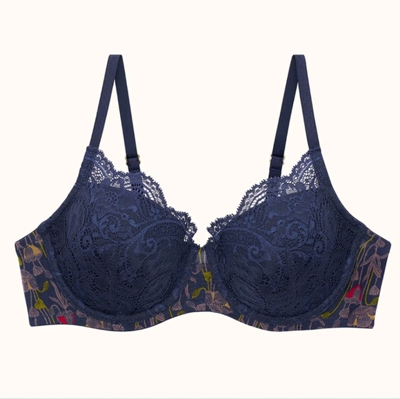 THIRDLOVE Bloom bra and thong set - Picture 3 of 7